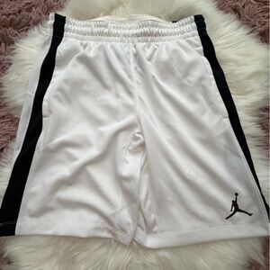 Jordan White and Black Dri-FIT Shorts